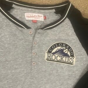 Mitchell & Ness Colorado‎ Rockies Gray Cooperstown Collection Men’s XXL Shirt
